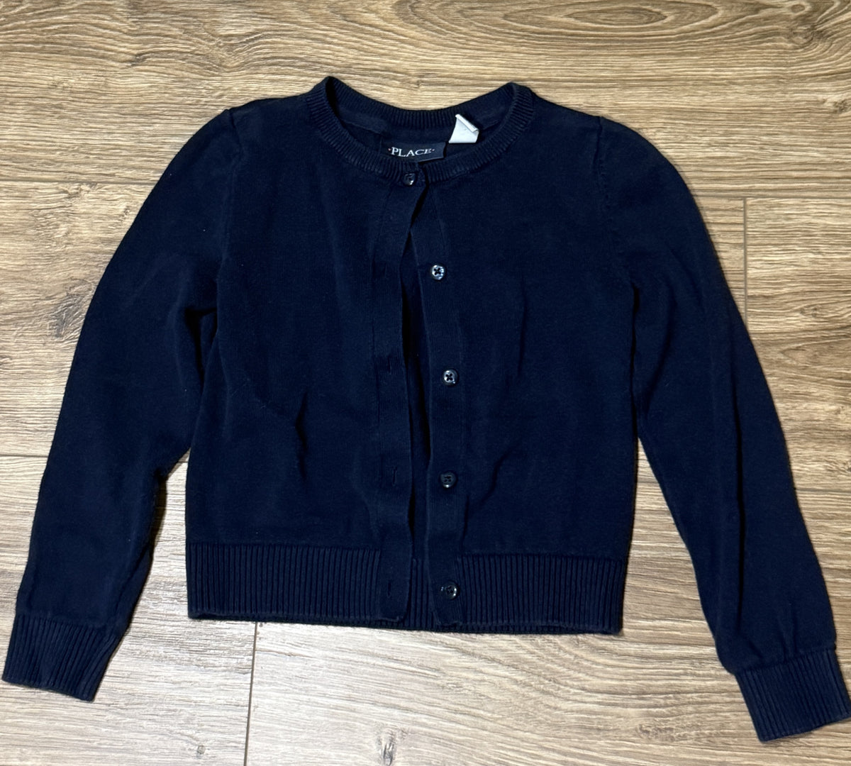 Seller #100 Girls Size 5/6 Small Place Navy Blue Cardigan