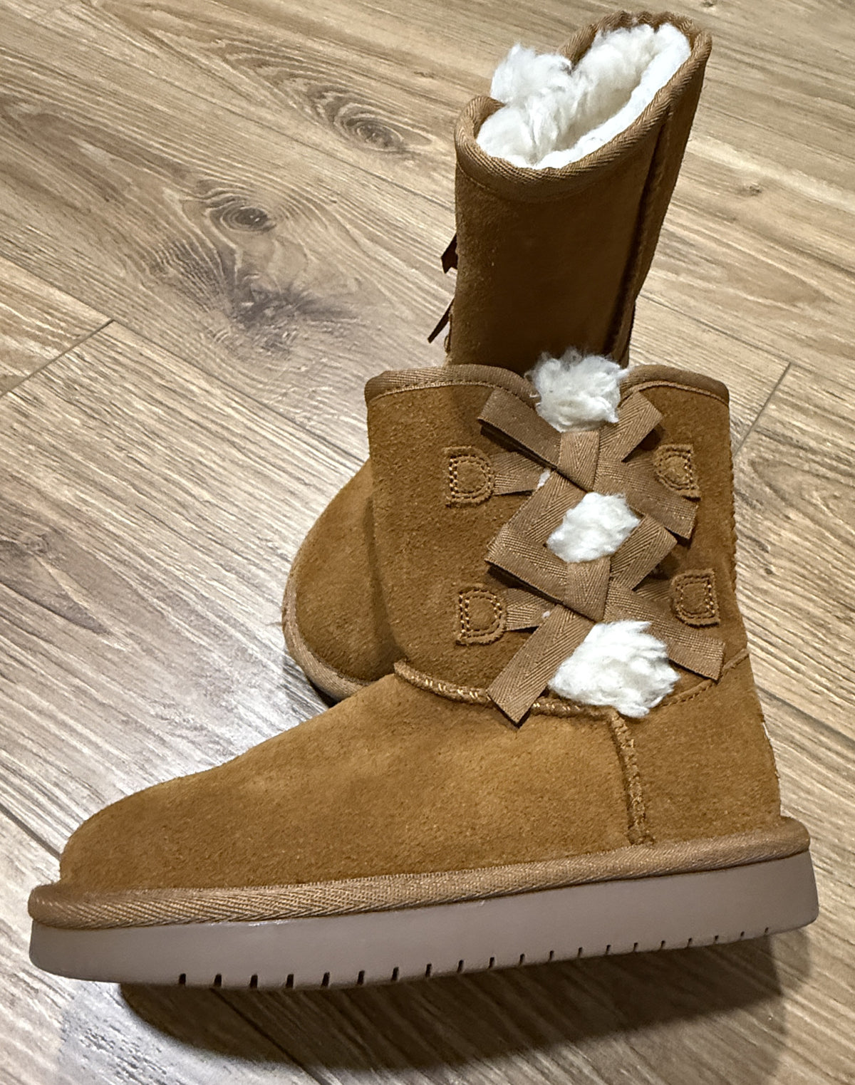 Seller #100 Girls Size 12 Koolaburra by Ugg Bailey Bow Boots Brown