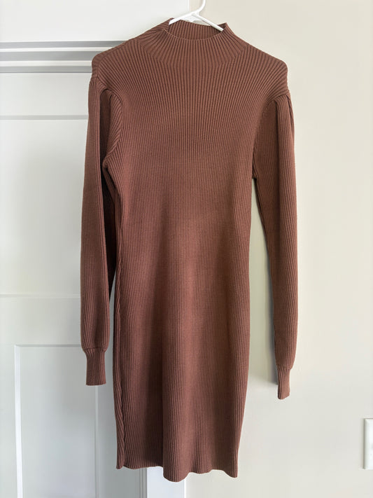 Seller #105 - Women's Medium Brown Sweater Dress VGUC