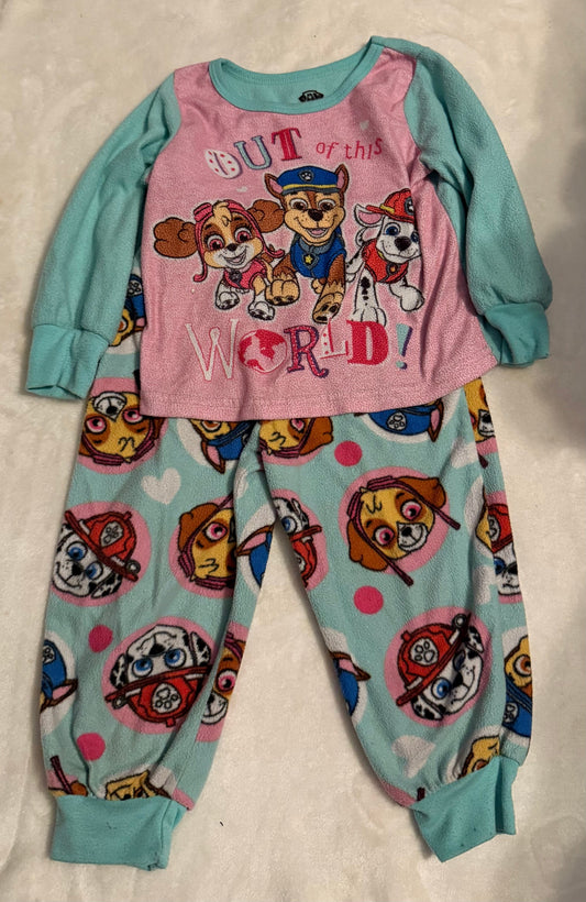 REDUCED Seller #66 Girls 3T Paw Patrol Pajamas Fleece