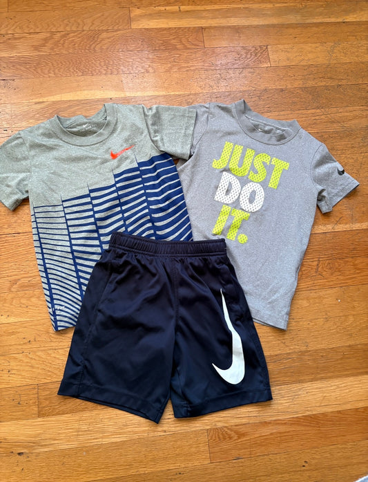 #116 Boys Nike dri-fit tops and bottoms size 5-6 bundle