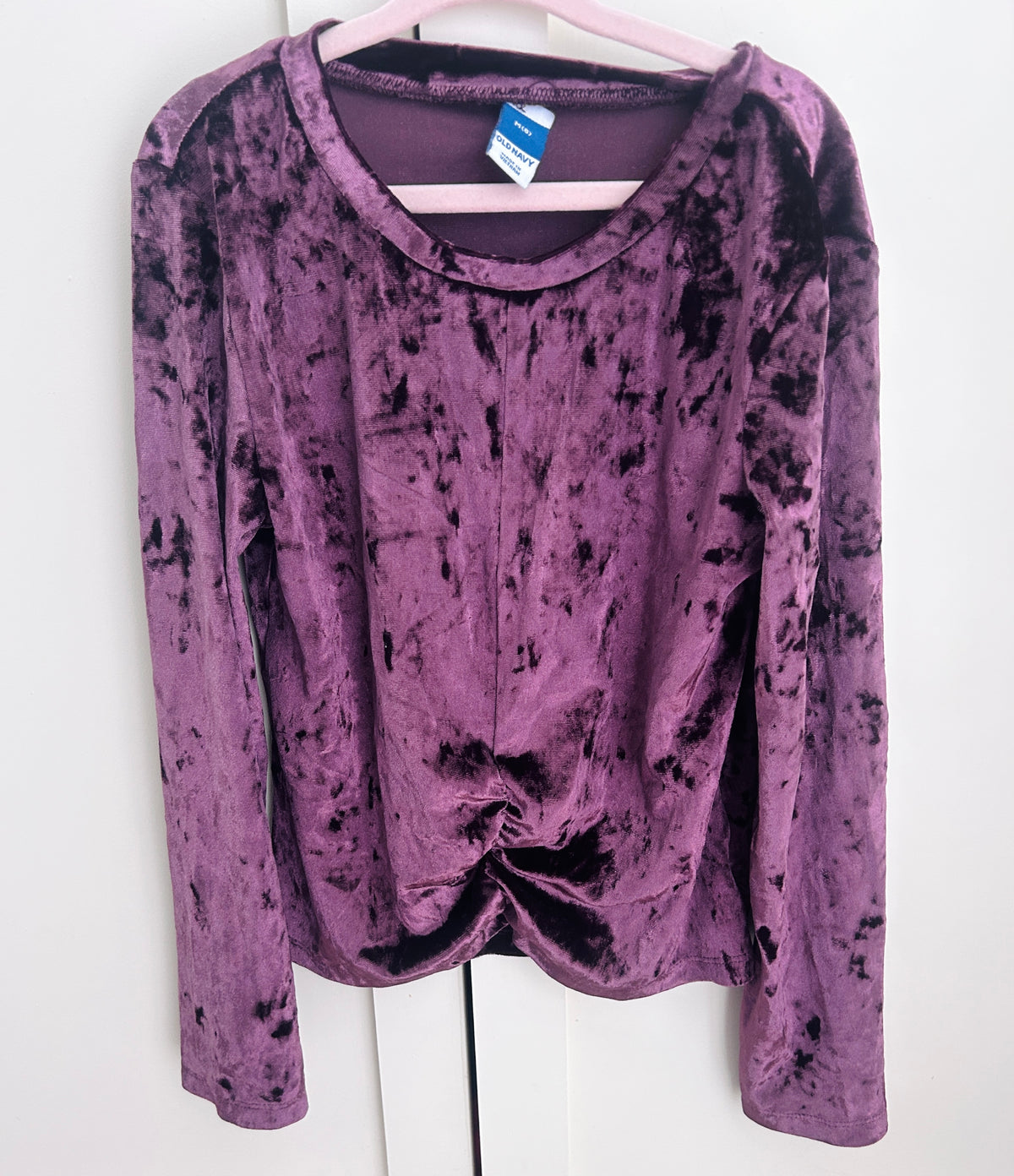 #15 Old Navy 8Y Purple Velour Shirt