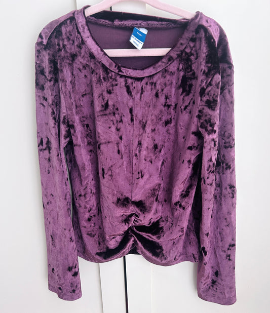 #15 Old Navy 8Y Purple Velour Shirt