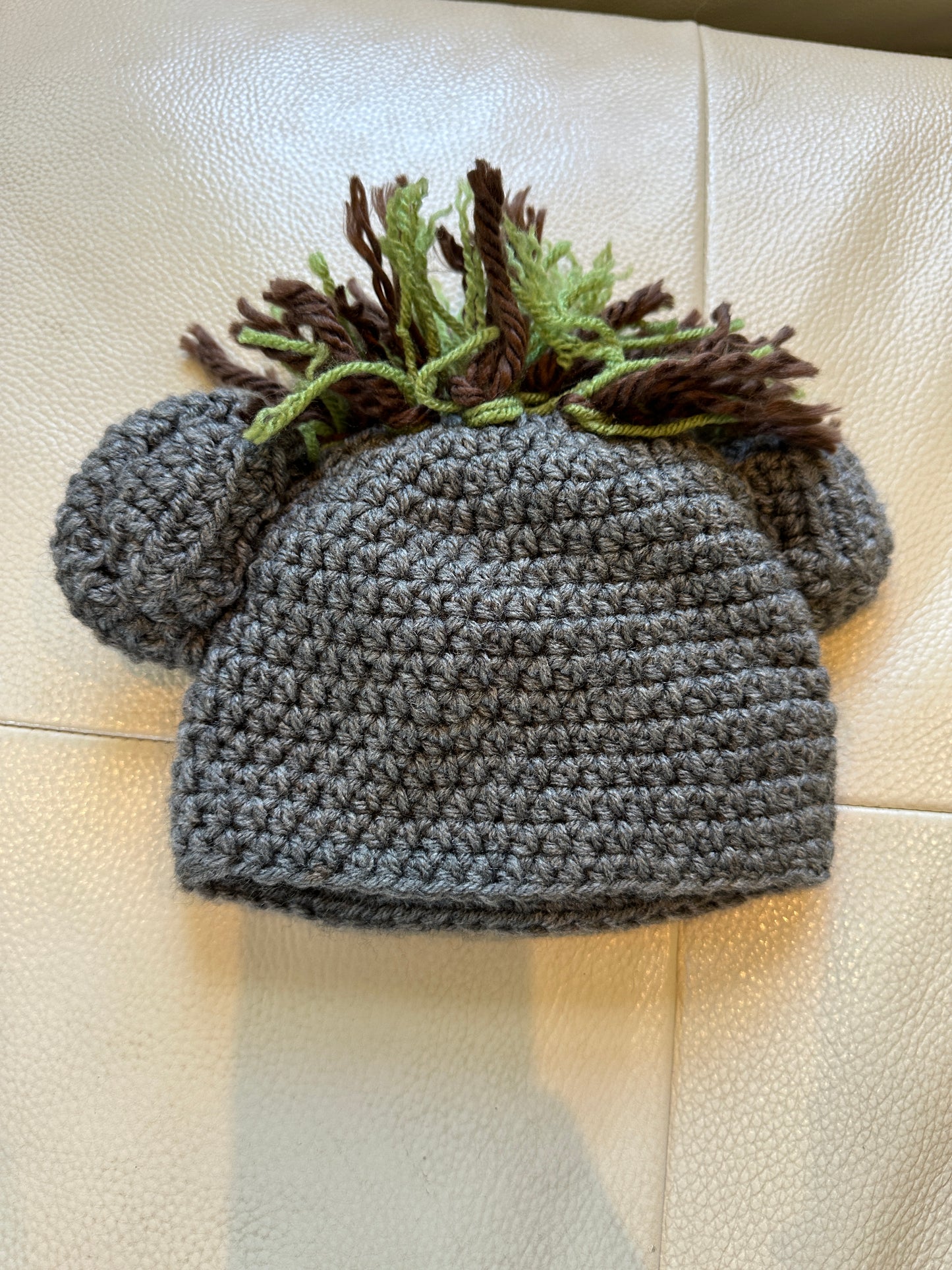 #43 Troll beanie hat - handmade - we wore at 5 months