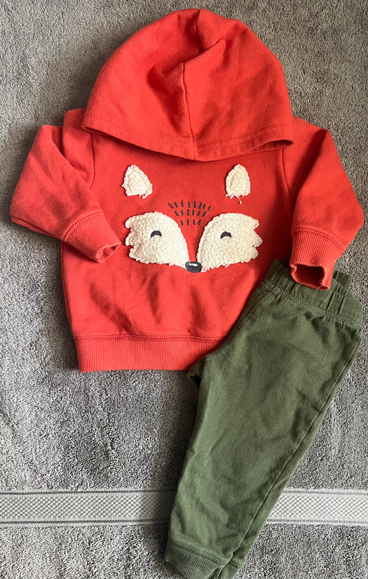 Seller #13 Carter’s boys 12 months fox hoody sweetshirt outfit