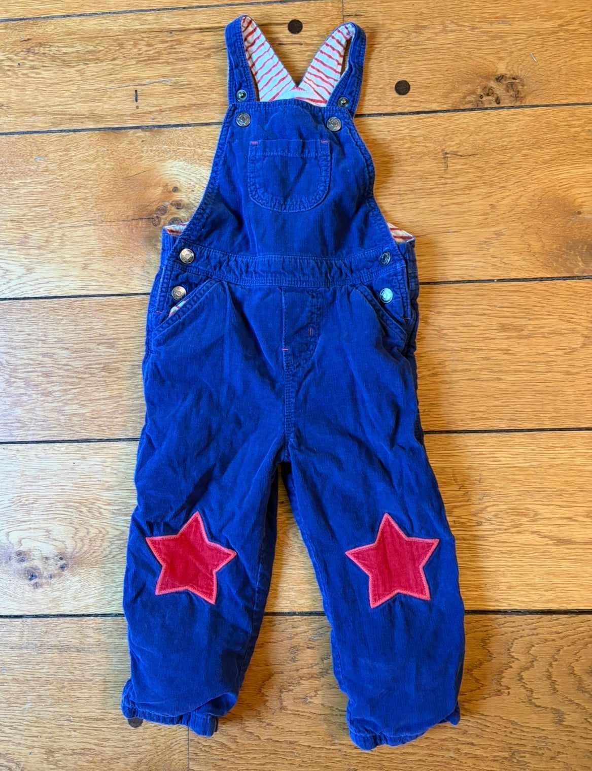 #22 Baby Boden corduroy overalls boy star 2-3 (1 of 2)