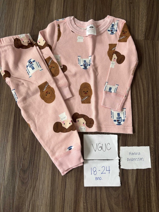 #138 - 18-24 Mo VGUC Hanna Andersson Star Wars PJs