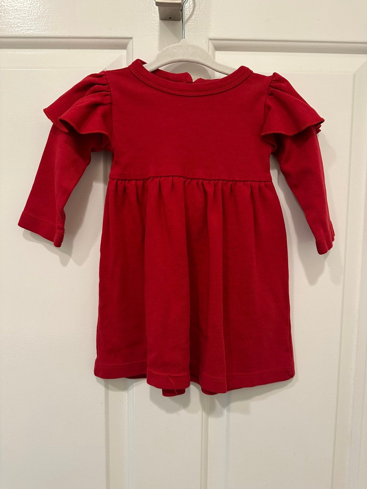 #85 REDUCED Kate Quinn Long Sleeve flutter dress, toddler girl 12-18m