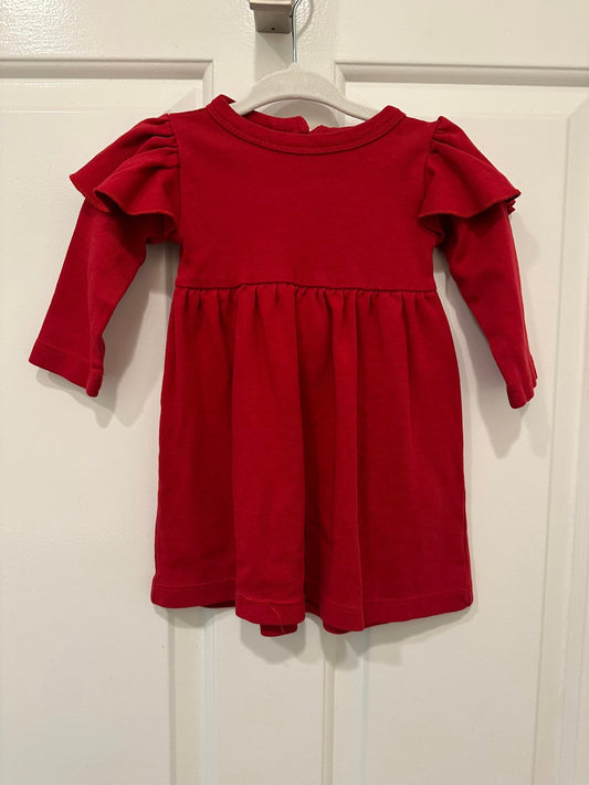 #85 REDUCED Kate Quinn Long Sleeve flutter dress, toddler girl 12-18m