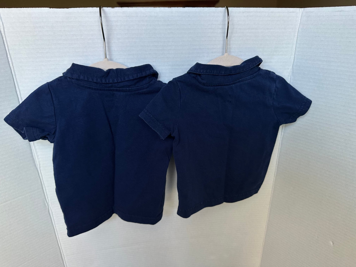 #146 Carter's Child of Mine Navy Animal Polo Set Boys 6M and 6-9M