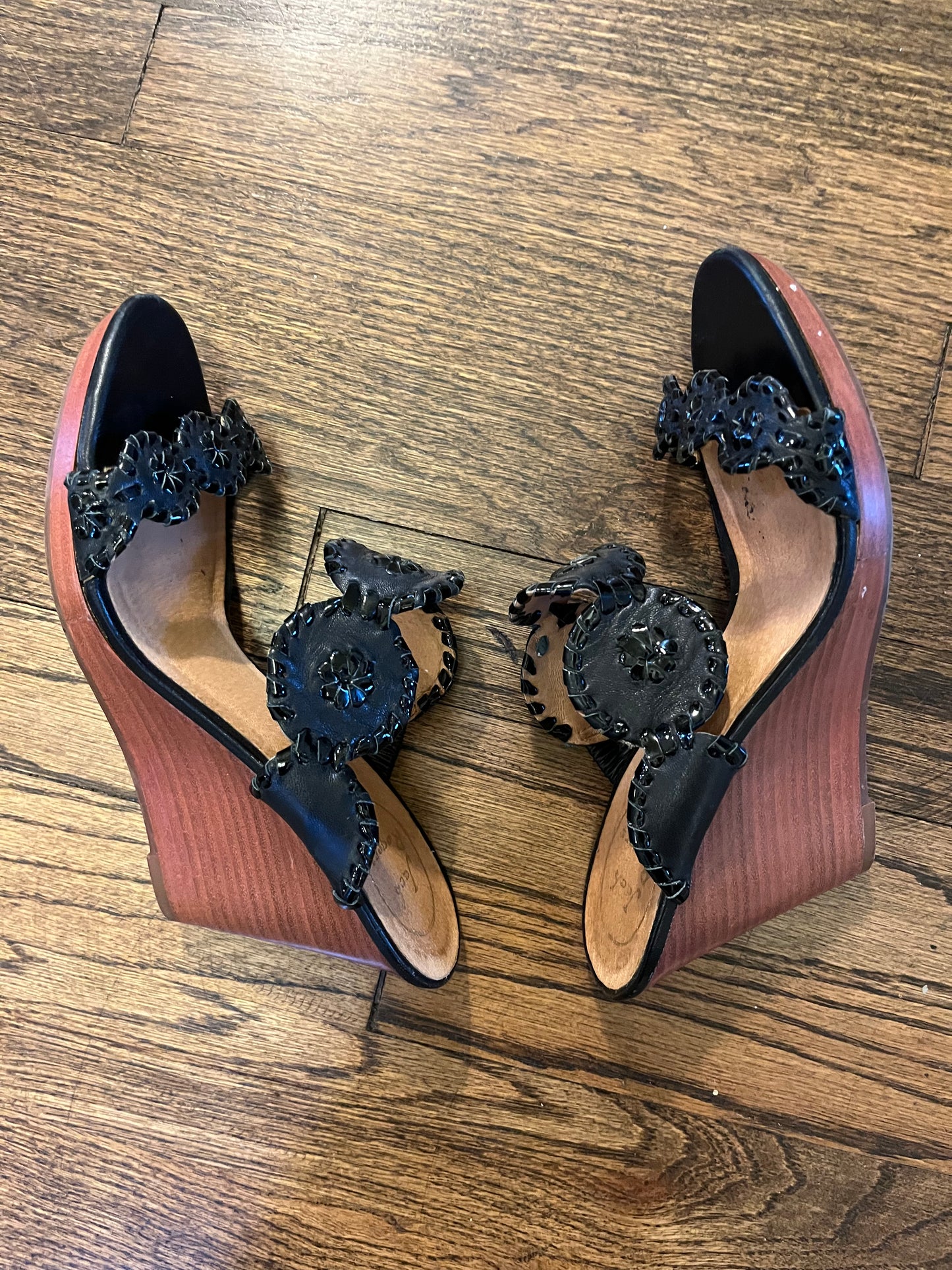 #7 Jack Rogers 7m Wedge Sandals Black