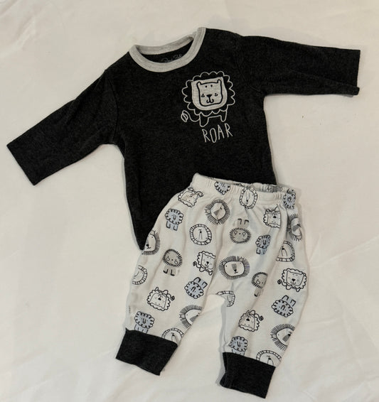 25 Baby Lion Outfit Top and Pants Set Boy 3-6M