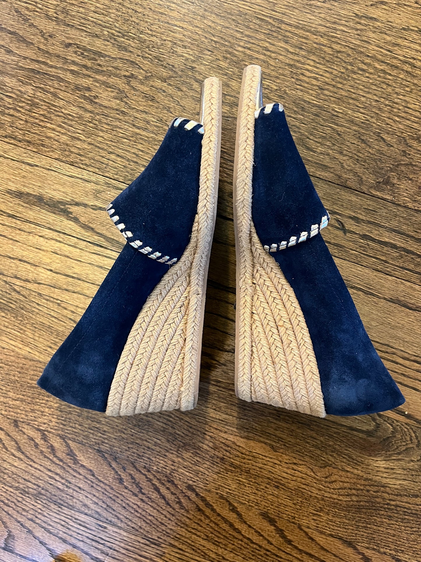 #7 Jack Rogers 9m Navy Wedges