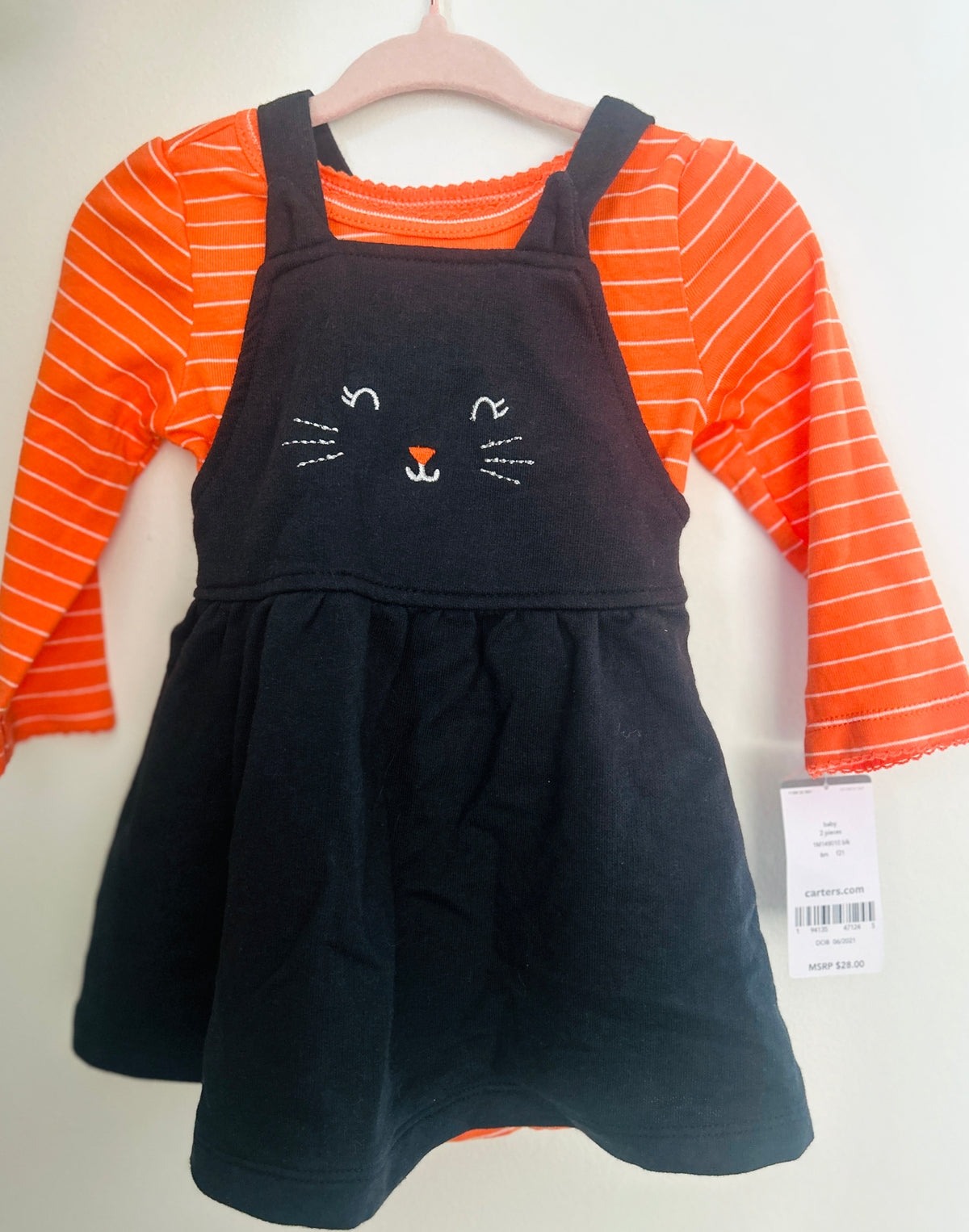 #15 Carters 6m NWT Halloween Cat Dress