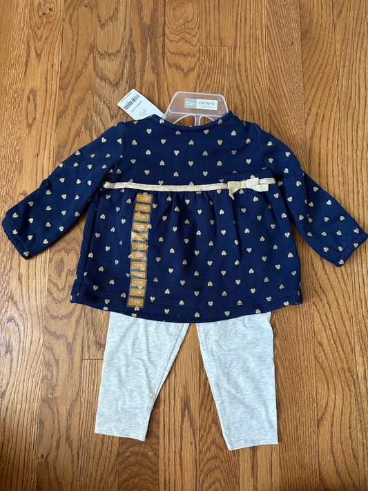 #72A NWT Carter’s Outfit, 12 Months