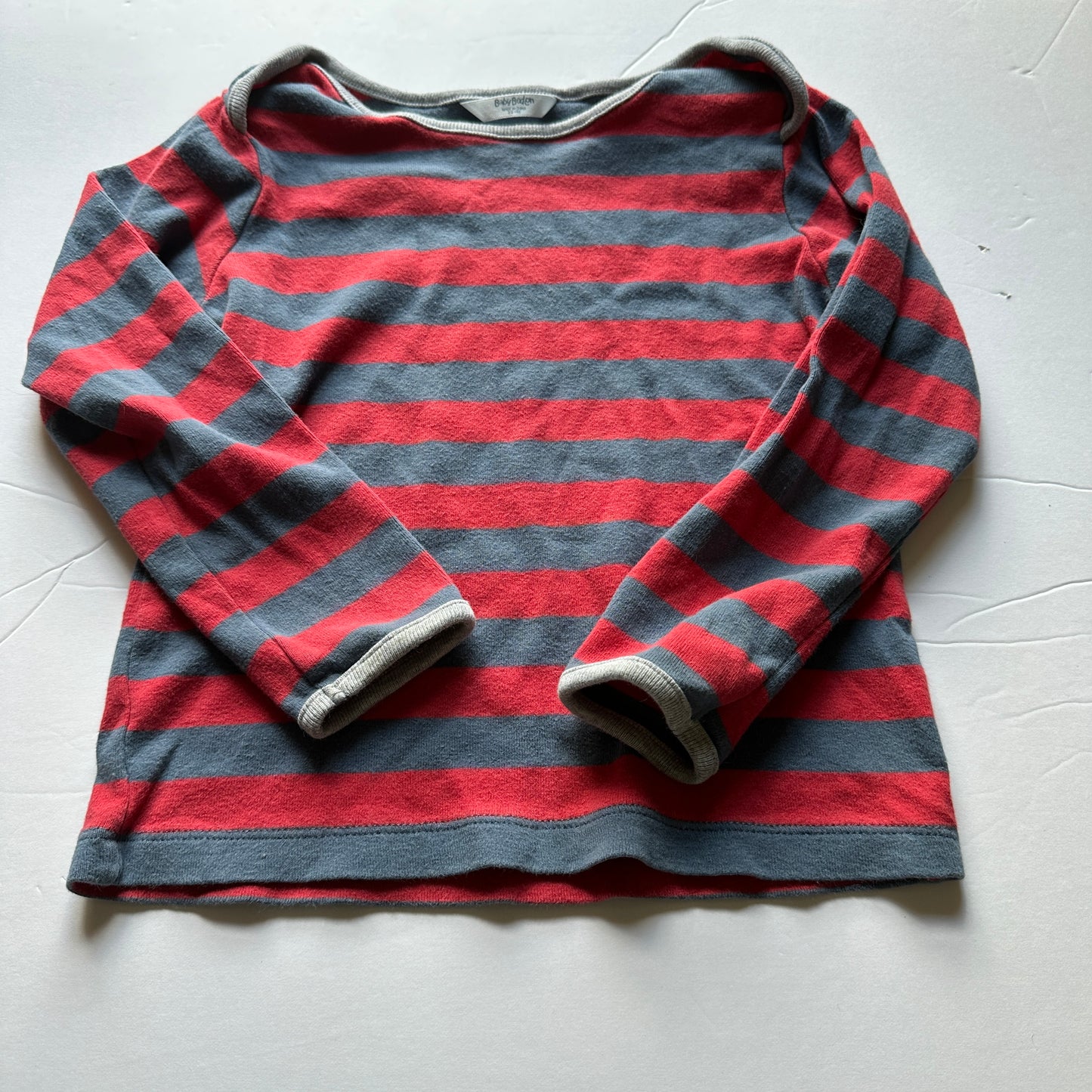 #162 Mini Boden Striped Top 2T