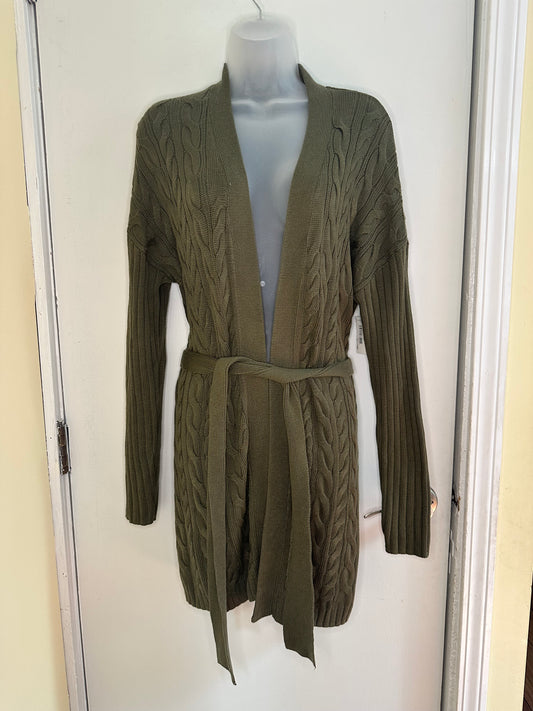 #186 NWT Amazon Essentials Army Green Cardigan - Women's S