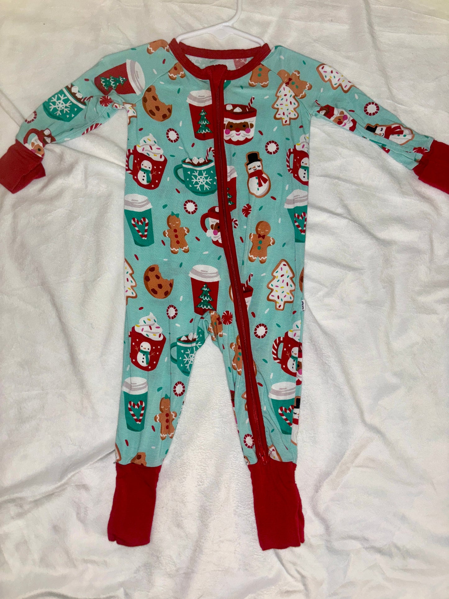 #84 *REDUCED* Little Sleepies 3-6m Zippy- Peppermint Mocha