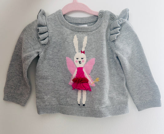 #15 Gap 6-12m Bunny Fairy Sweater