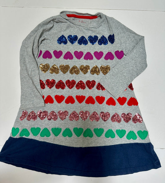 #162 Mini Boden Heart Dress 5-6