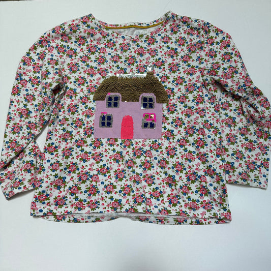 #162 Mini Boden Sequin House top 4/5