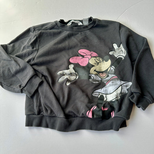 #48 H&M Minnie Mouse Gray Sweatshirt Size 5