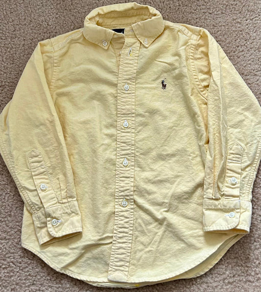 #15 RL 4t Lemon Yellow Button Up