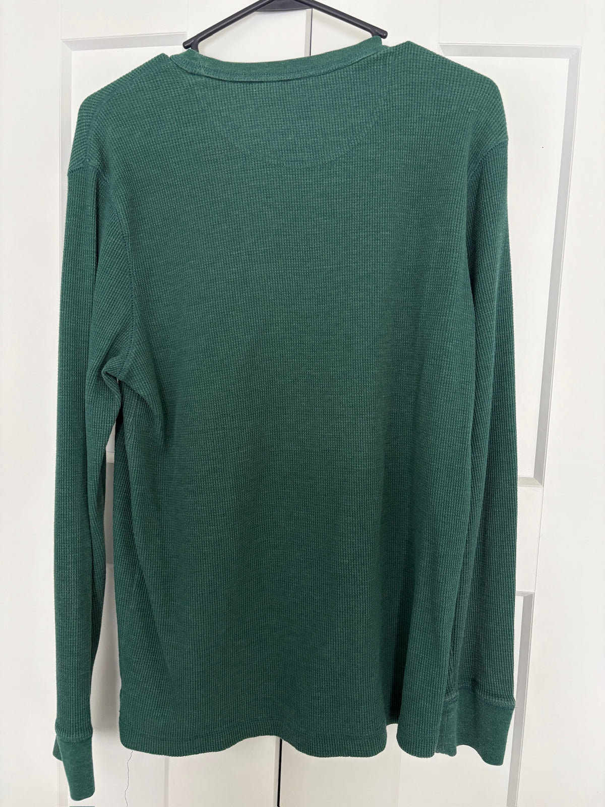 Seller #105 - Large Men's Green Merona Thermal/Waffle Shirt GUC