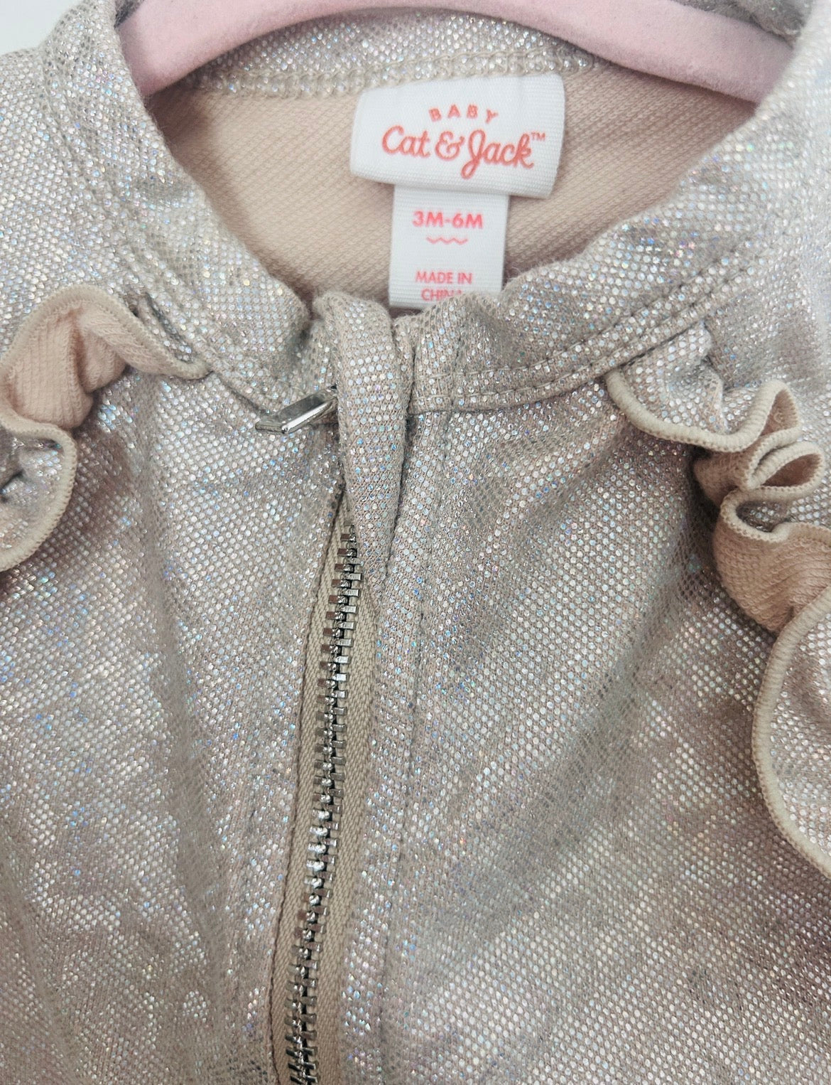 #15 Cat and Jack 3/6m Iridescent Jacket (close up in pictures)