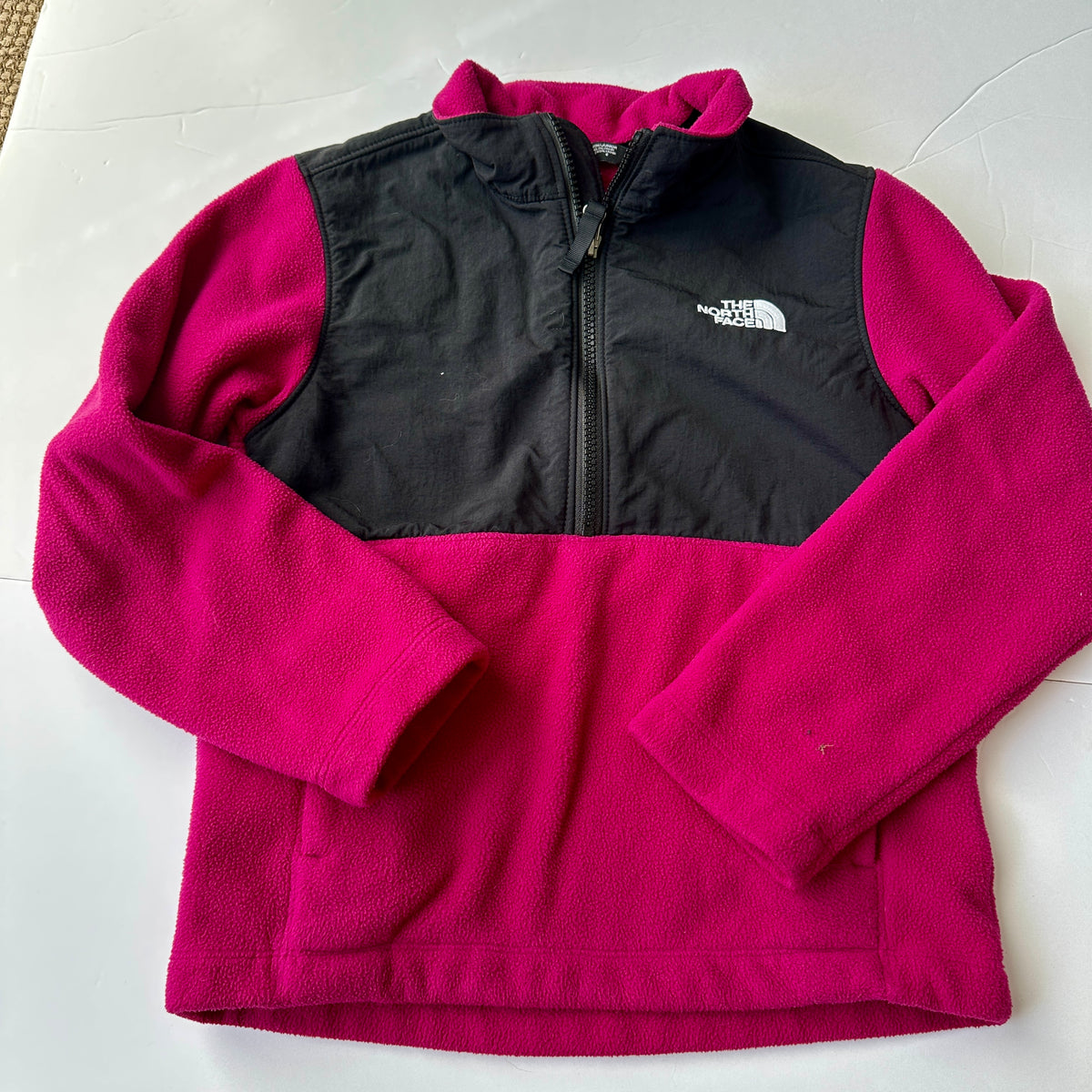#48 North Face Maroon Fleece Pullover 6x