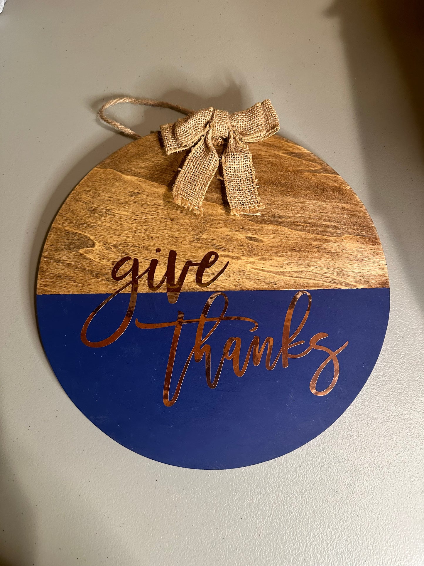 #102A Give Thanks Front Door Sign