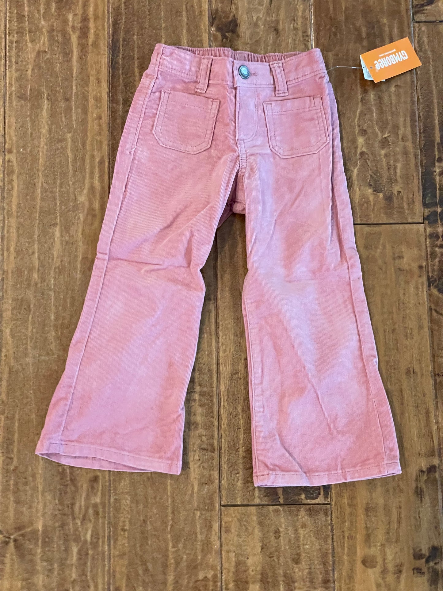#199 Girls Gymboree pink corduroy wide leg pants size 3 NWT