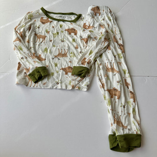 #162 Milkberry Bamboo Pjs 4T