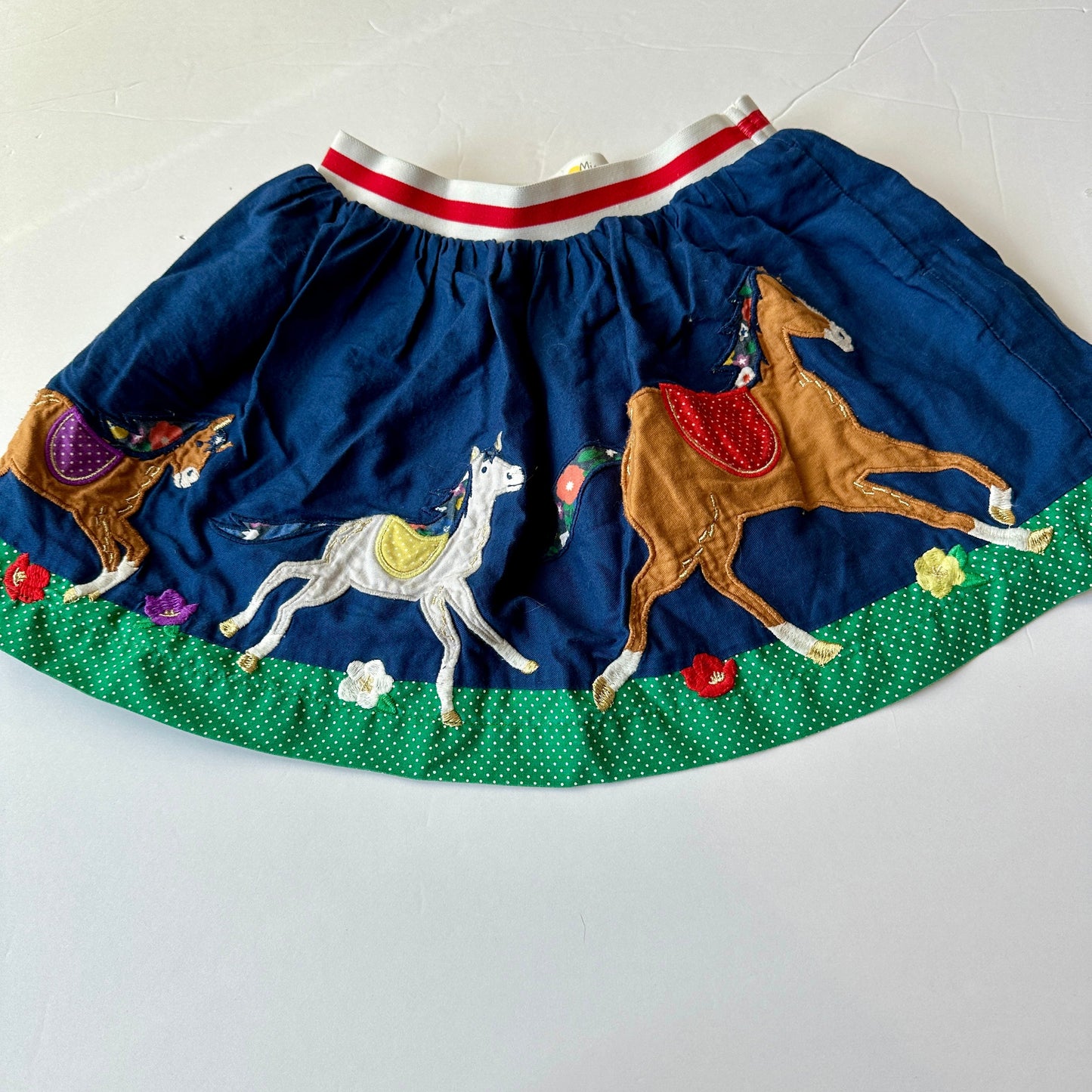 #162 Mini Boden Horse Skirt 5/6