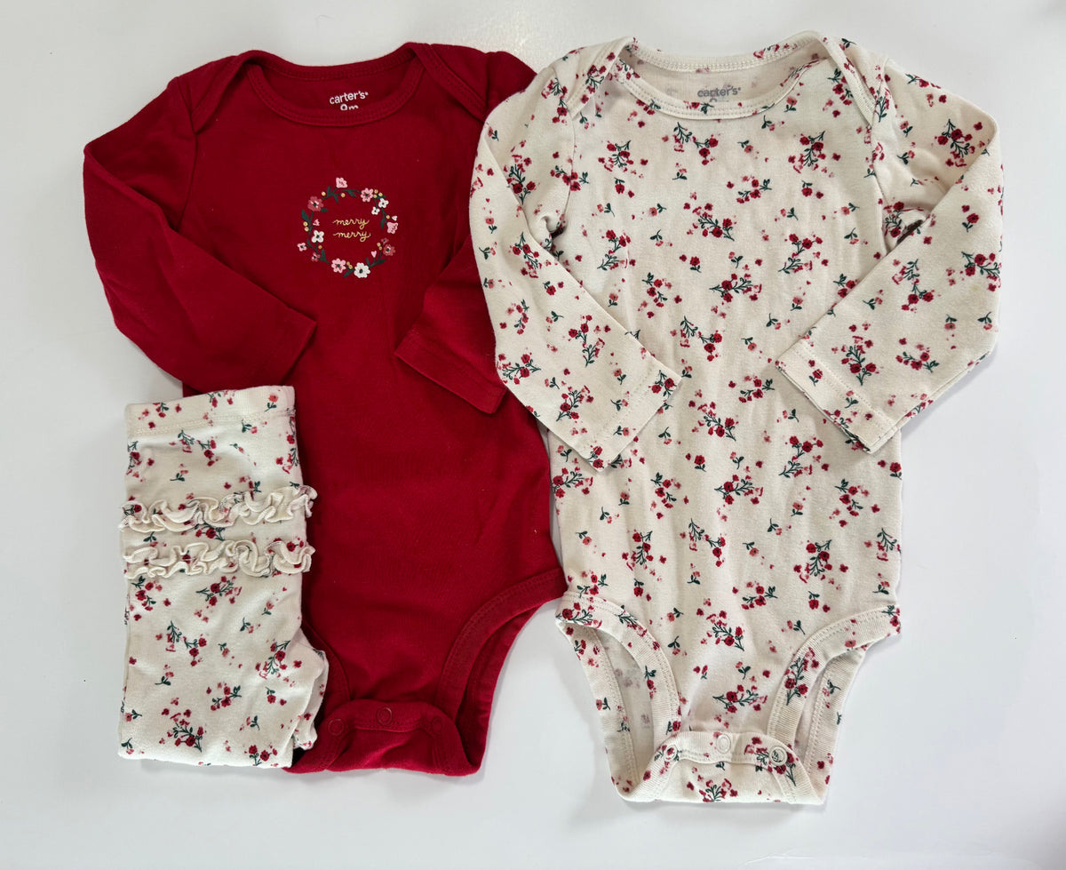 Seller #29 Carter’s 9 Months Girls Onesie Bundle Holiday