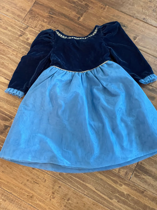 #199 Girls Janie and Jack Frozen dress size 3 NWT
