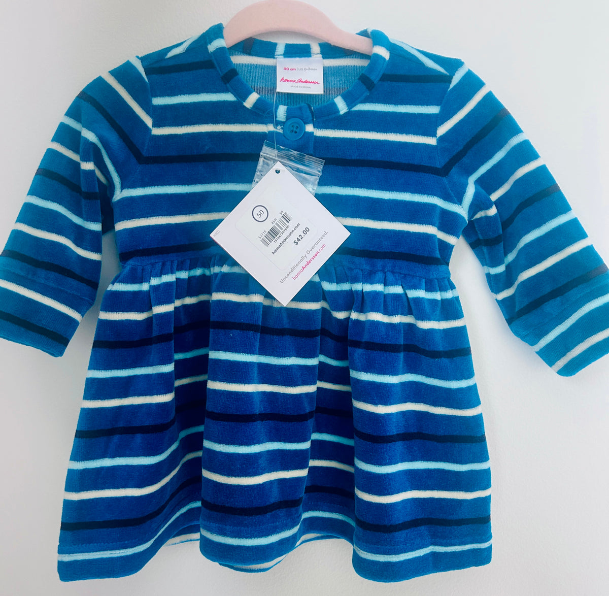 #15 Hanna Andersson 0-3m NWT Velour Dress