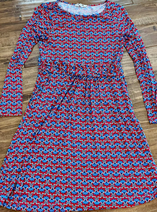 #199 Women’s Boden long sleeve dress midi size 10 EUC