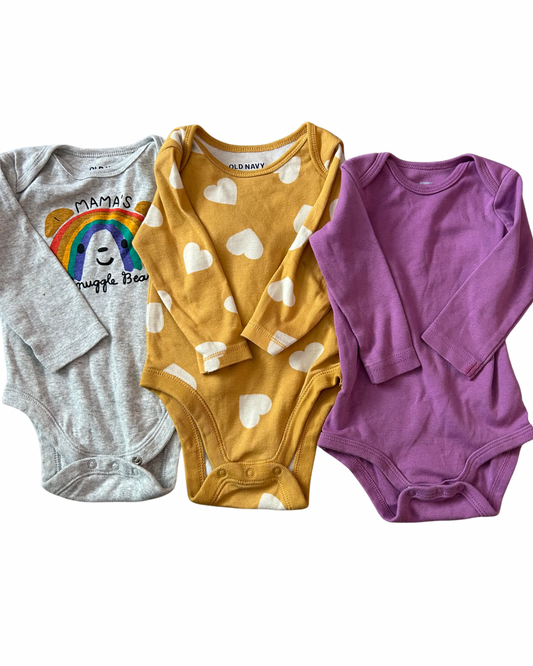 REDUCED Seller #29 Mixed Onesie Bundle Girls Size 3-6 Months EUC