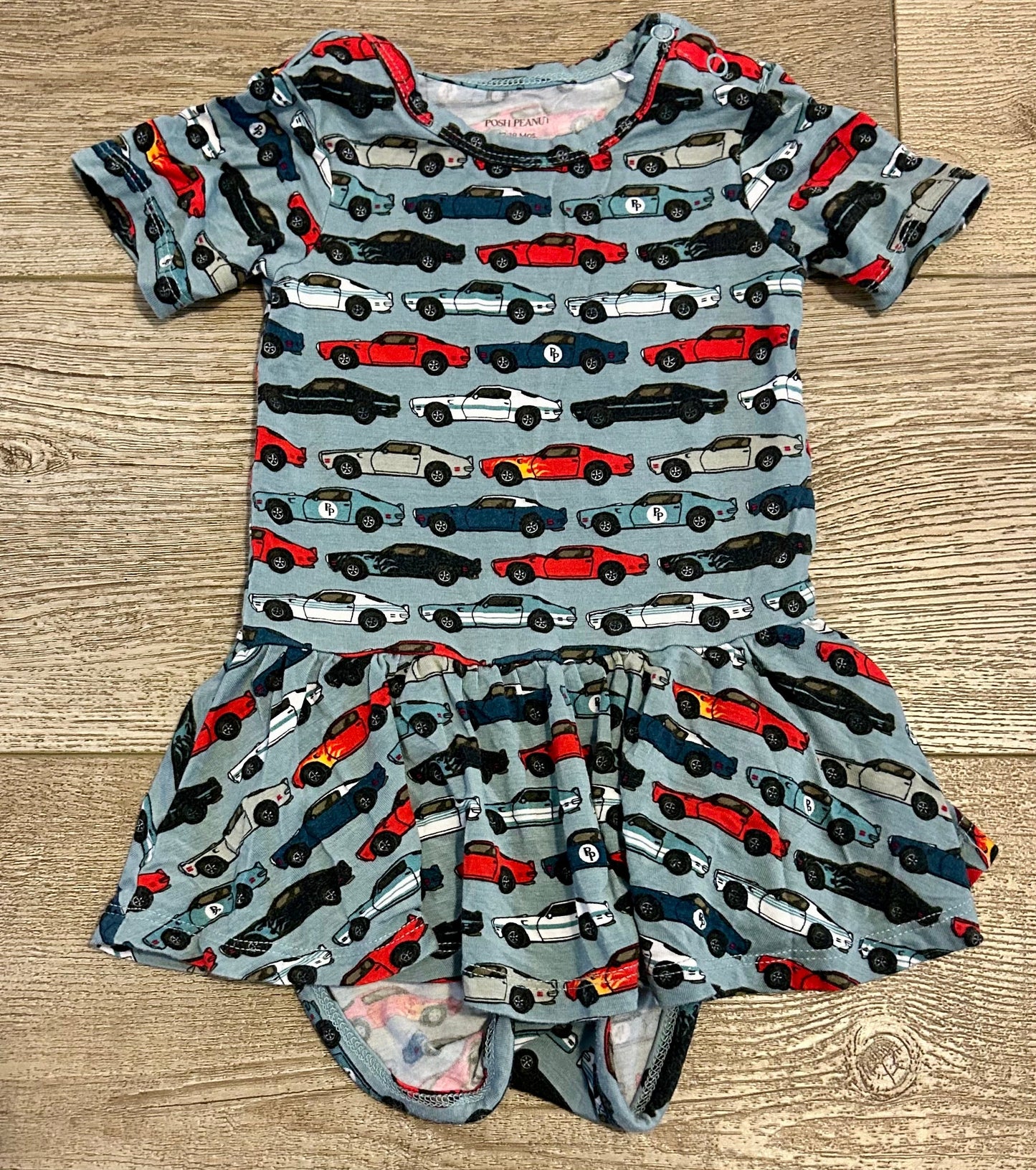 #15 Posh Peanut 12-18m Miles Twirl Bodysuit EUC