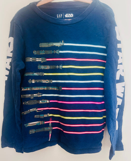#15 Gap XS (4-5) Star Wars LS Shirt