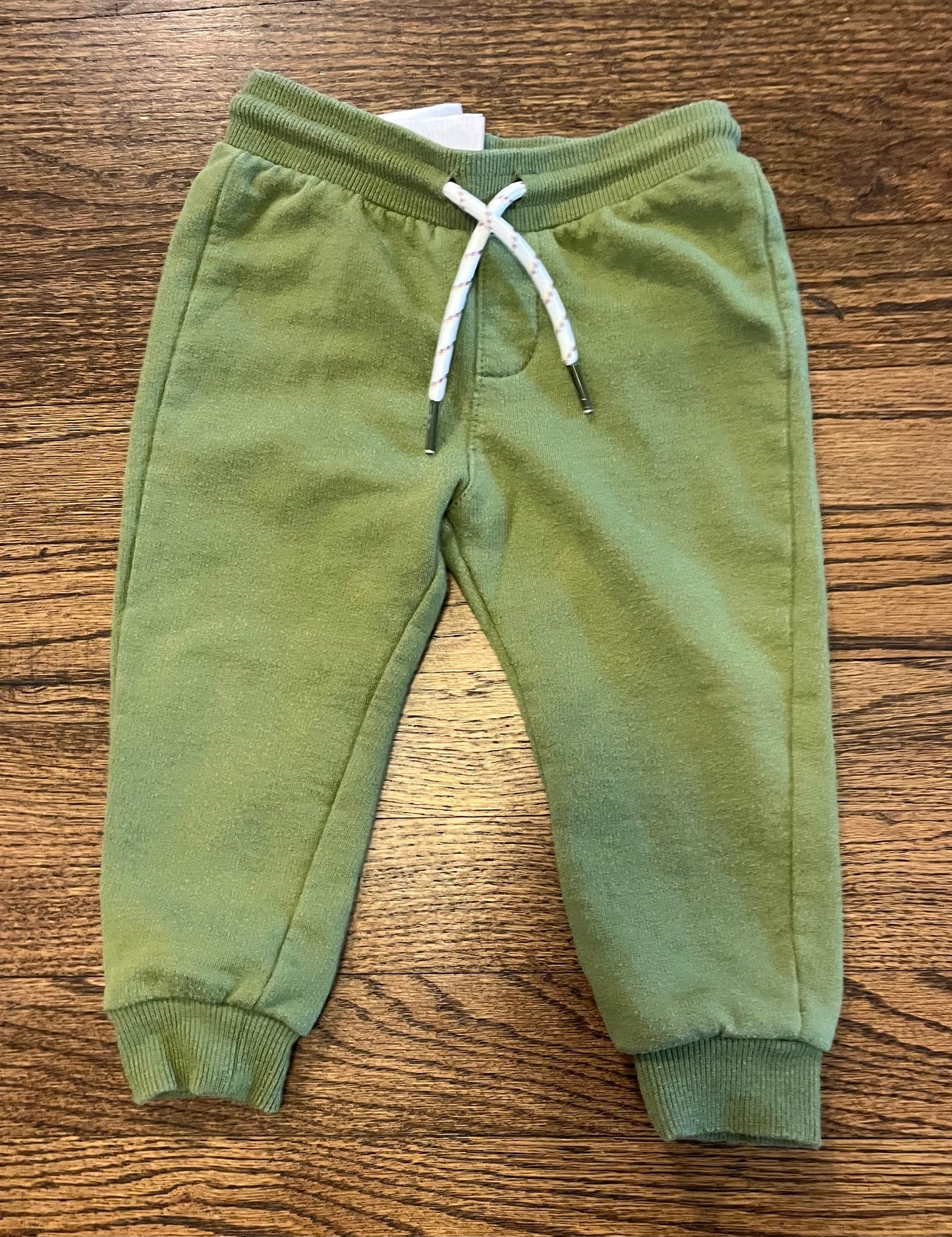 #7 Mayoral 12m green sweat pants