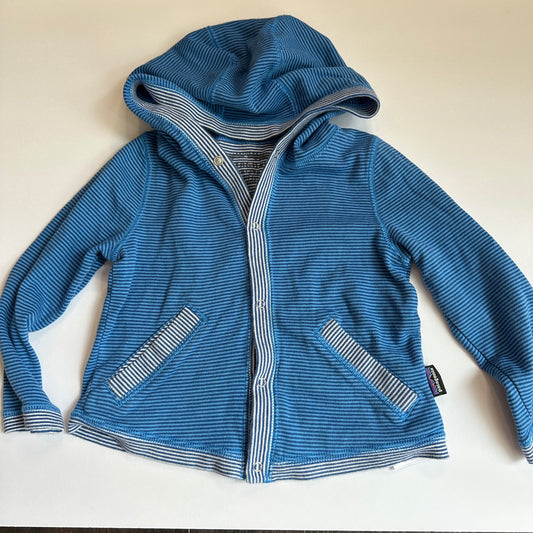 #162 Patagonia Blue Button Up Jacket 18-24M