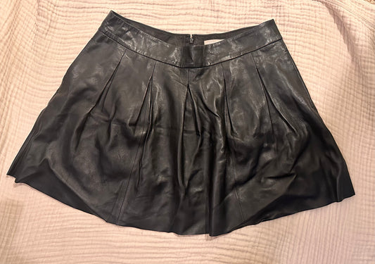 Seller 45- Banana Republic Black Leather Skirt Womens Size 14