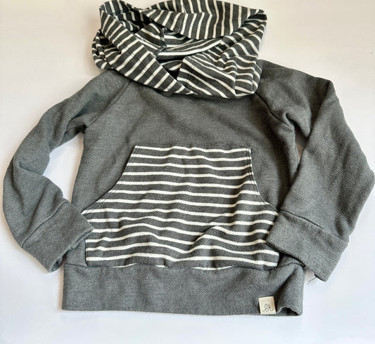 #162 Lulu & Roo Gray Hoodie 2T