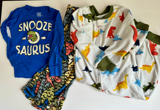 #162 Carters Dino PJ bundle 2T