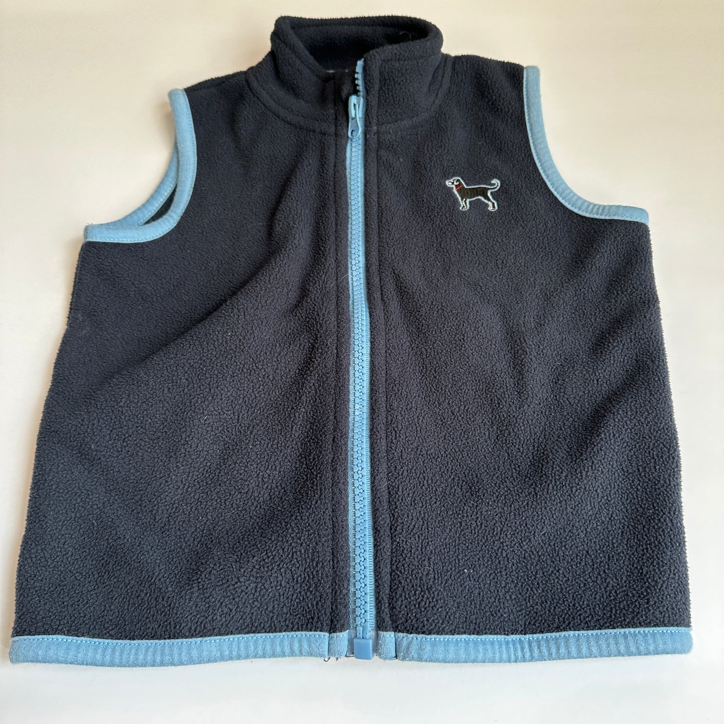 #162 Black Dog Fleece Vest 2T