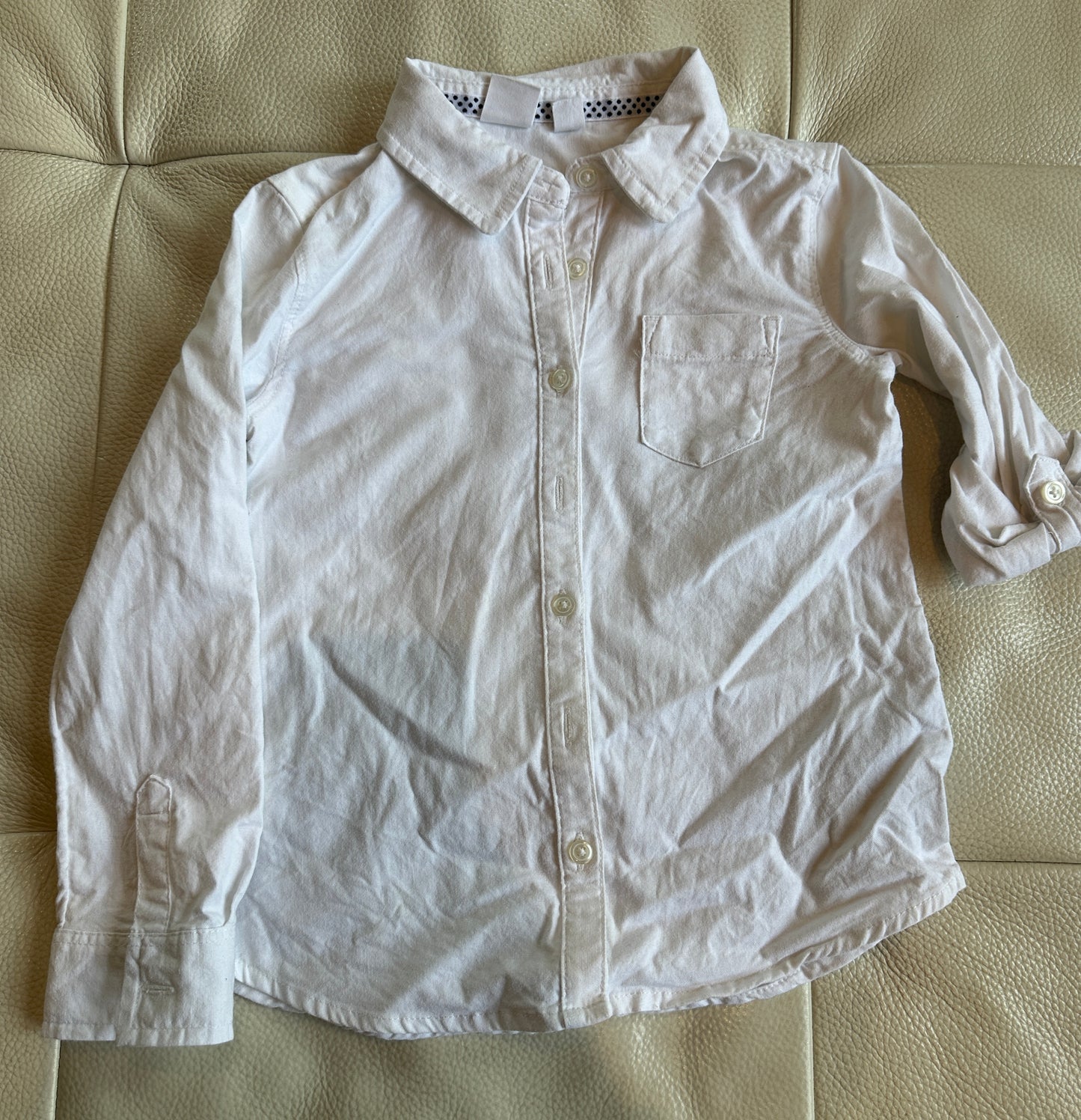 #43 gap size 4/5 white button up