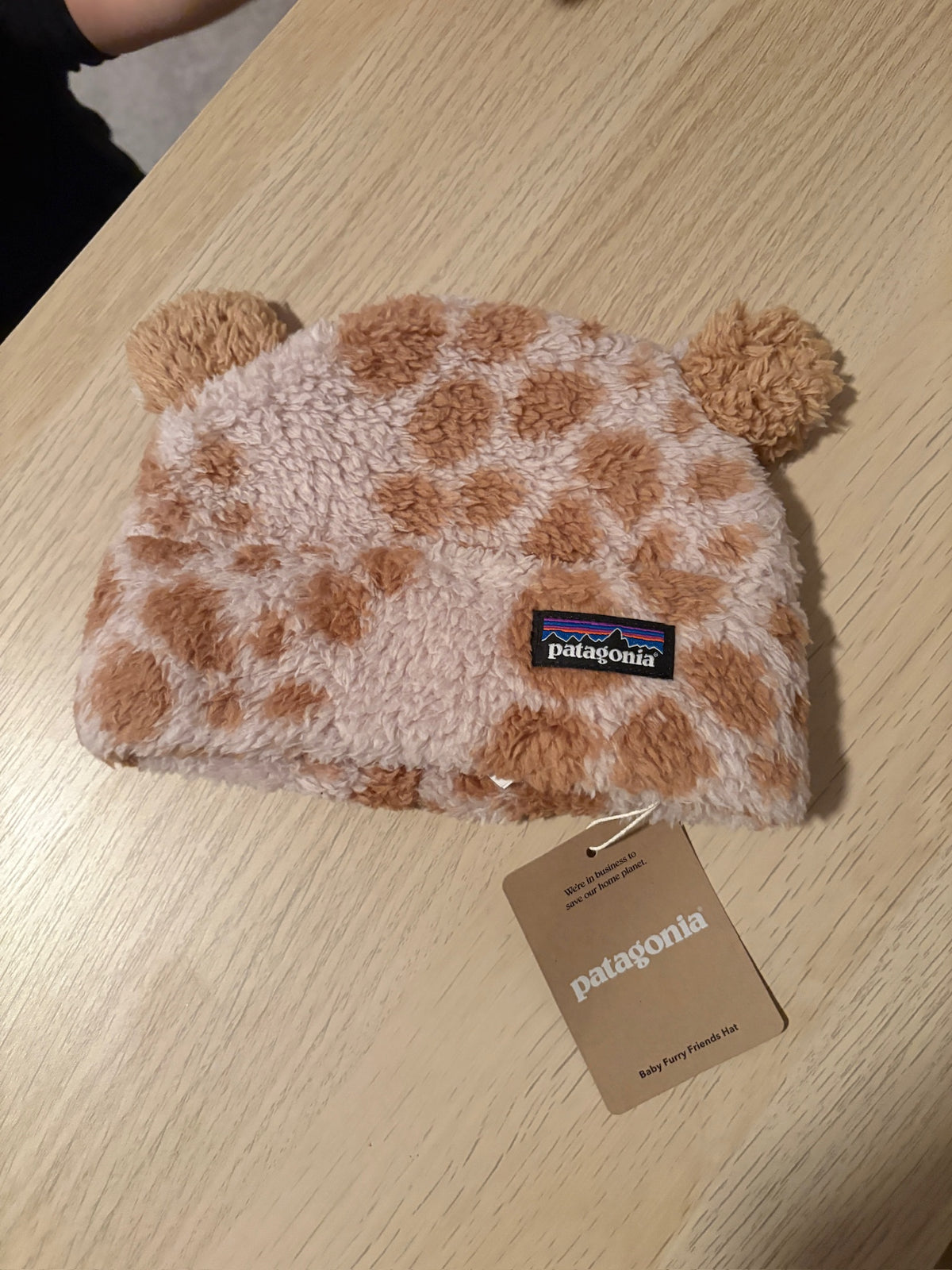 Seller #105 - Size 0-3 Months Fuzzy Patagonia Hat NWT