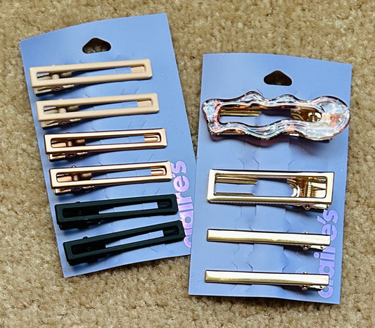 #15 NWT Claire’s Hair Styling Clips